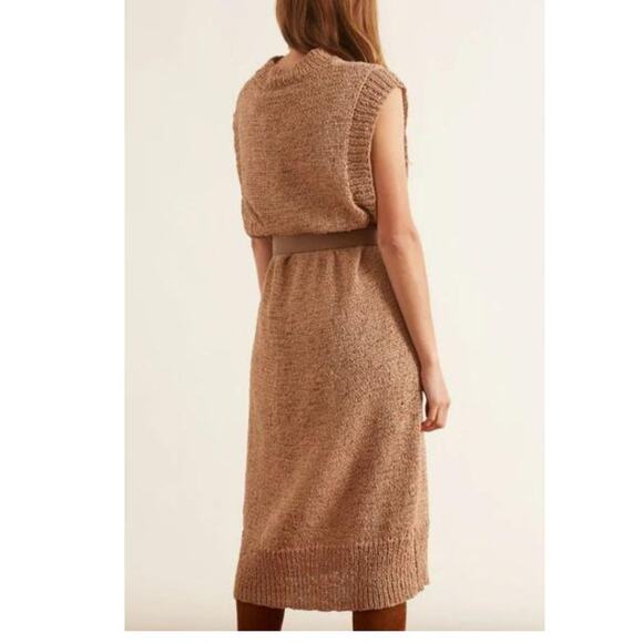Rodebjer Chaima Knit Vest Dress NWT Small Terracotta - Picture 5 of 12